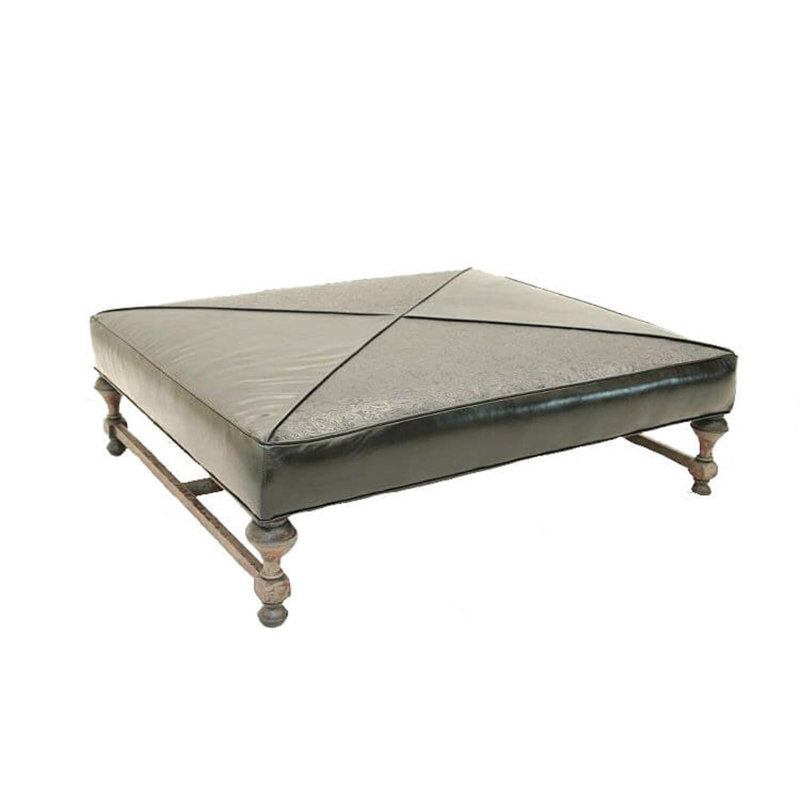 Leather Ottoman
