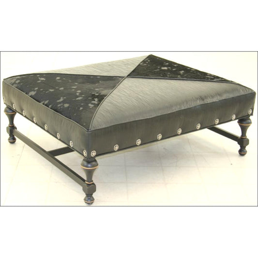 Leather Ottoman