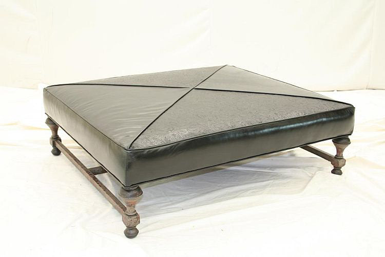 Leather Ottoman