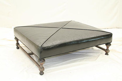 Leather Ottoman