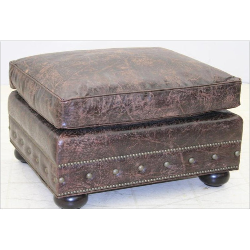 Leather Ottoman