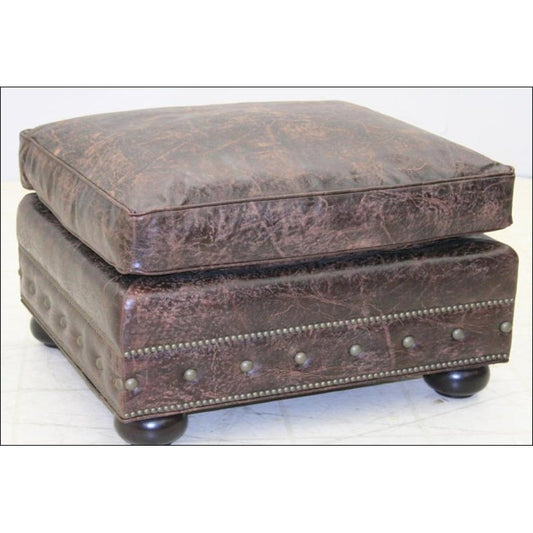 Leather Ottoman