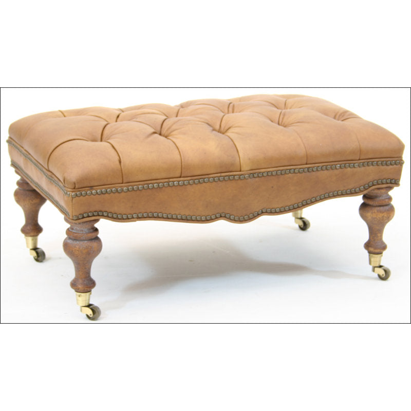 Leather Ottoman