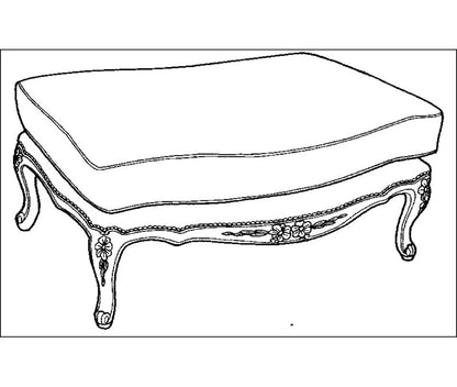 Leather Ottoman