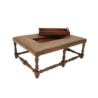 Leather Ottoman
