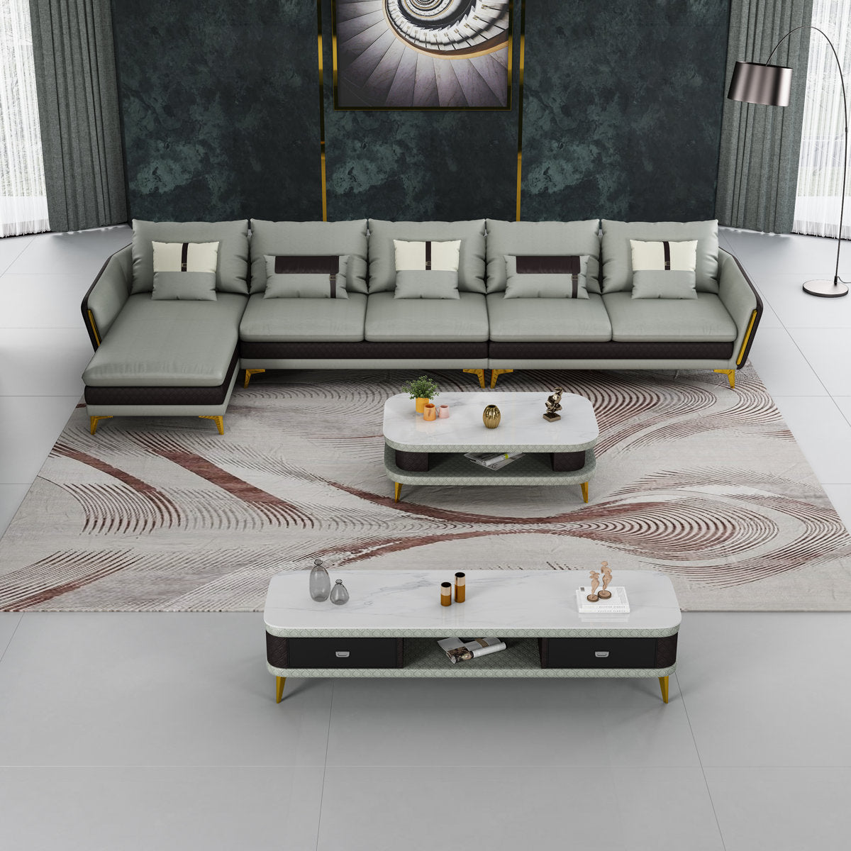 Leather Sectional