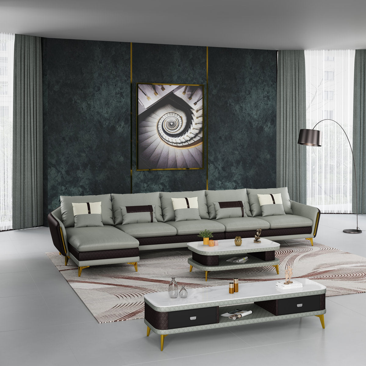 Leather Sectional