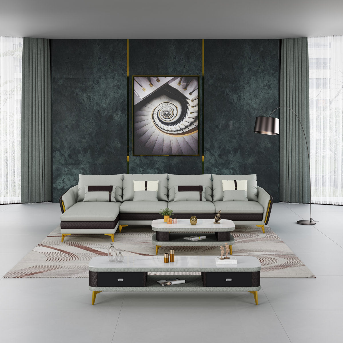 Leather Sectional
