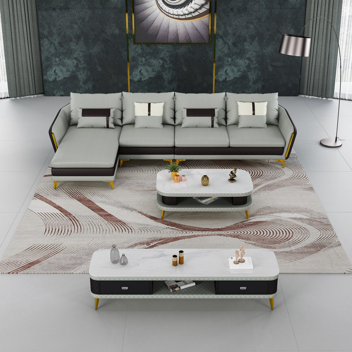 Leather Sectional