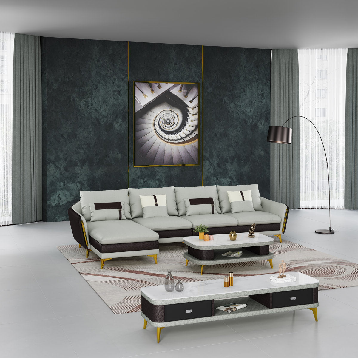 Leather Sectional