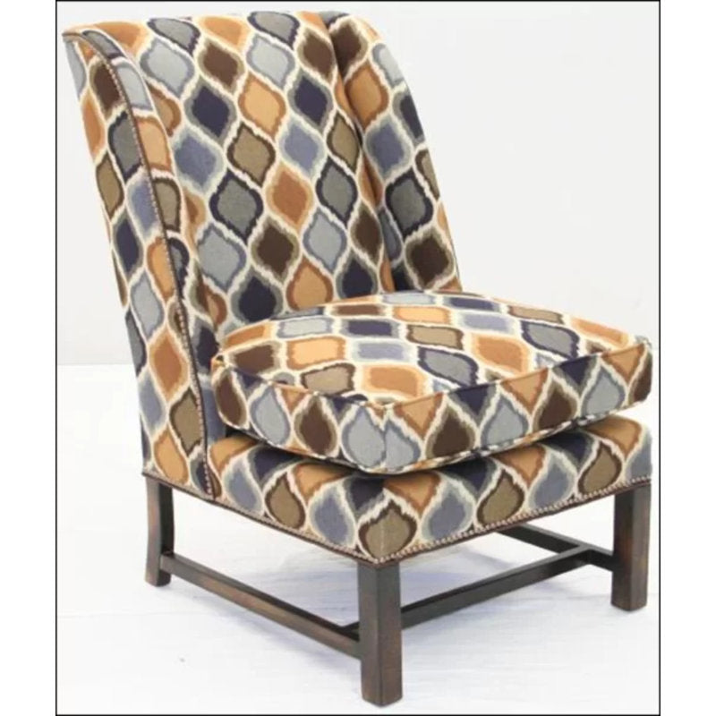 Leather Side Chair Chair with Ottoman