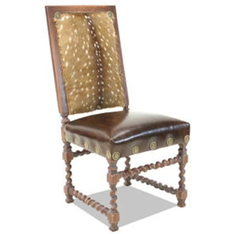 Leather Side Chair Chair with Ottoman