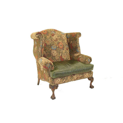 Leather Wingback Chair