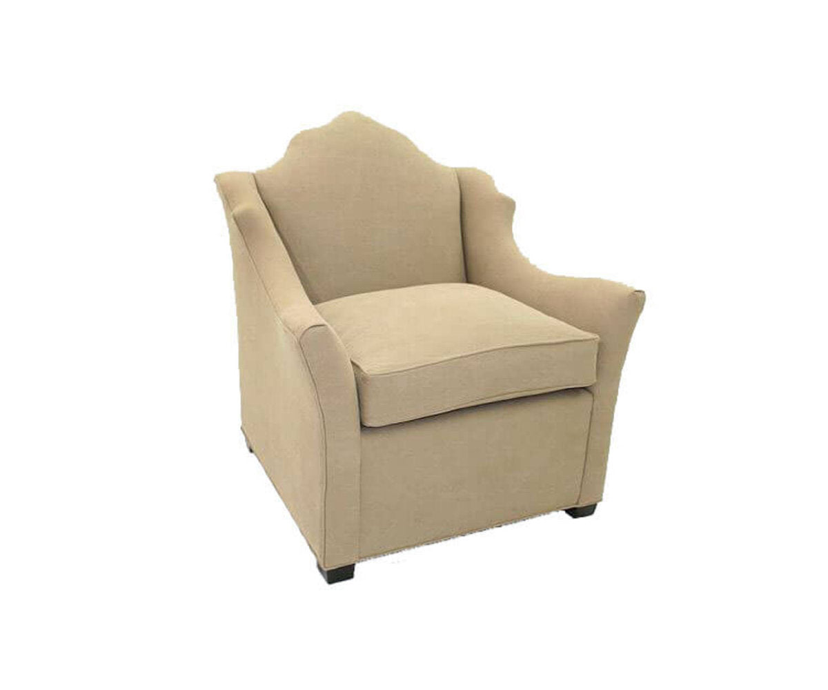 Leather Wingback Chair Chair with Ottoman