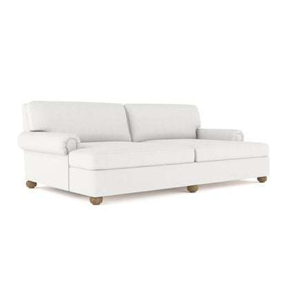 Leroy Rolled Panel-Arm Daybed with Bun Feet