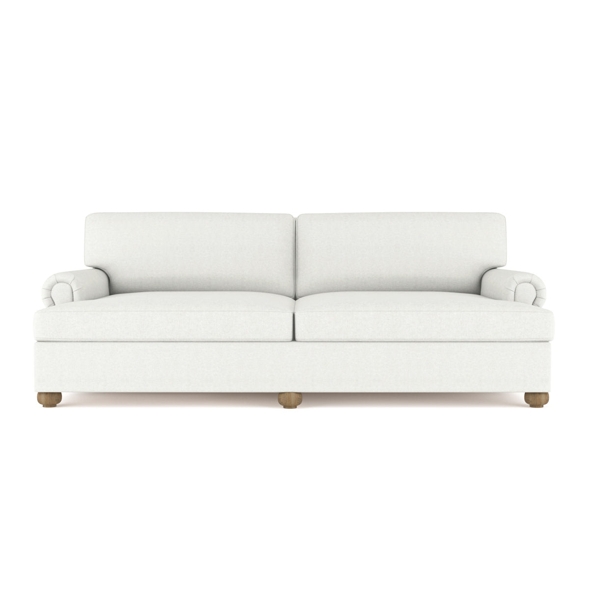 Leroy Rolled Panel-Arm Daybed with Bun Feet