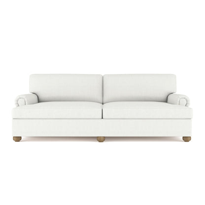 Leroy Rolled Panel-Arm Daybed with Bun Feet