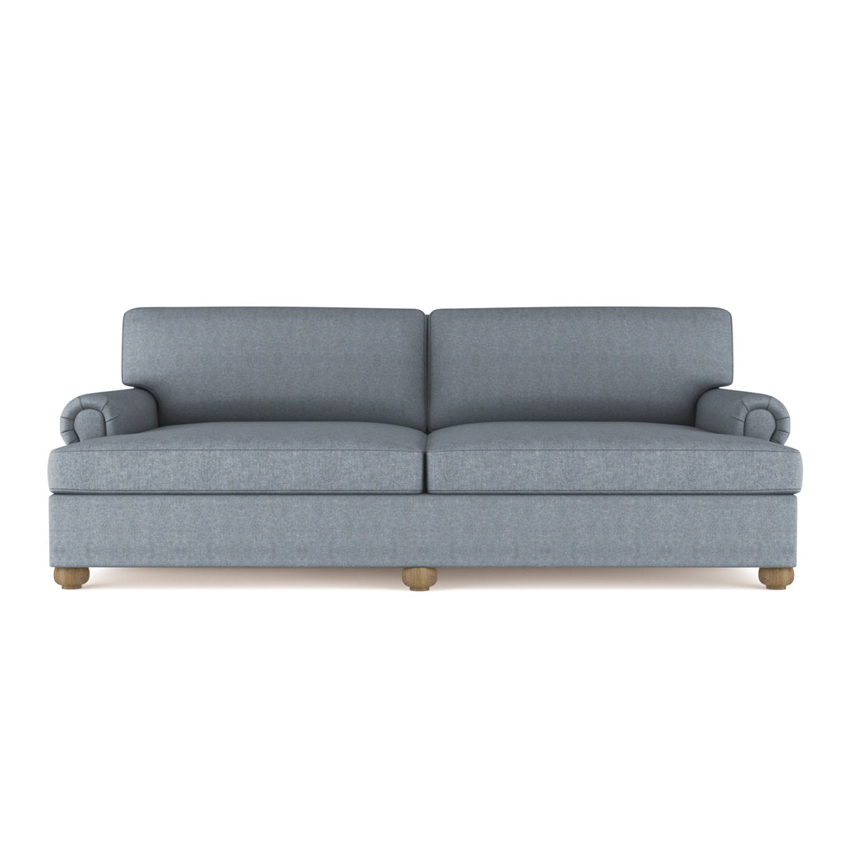 Leroy Rolled Panel-Arm Daybed with Bun Feet