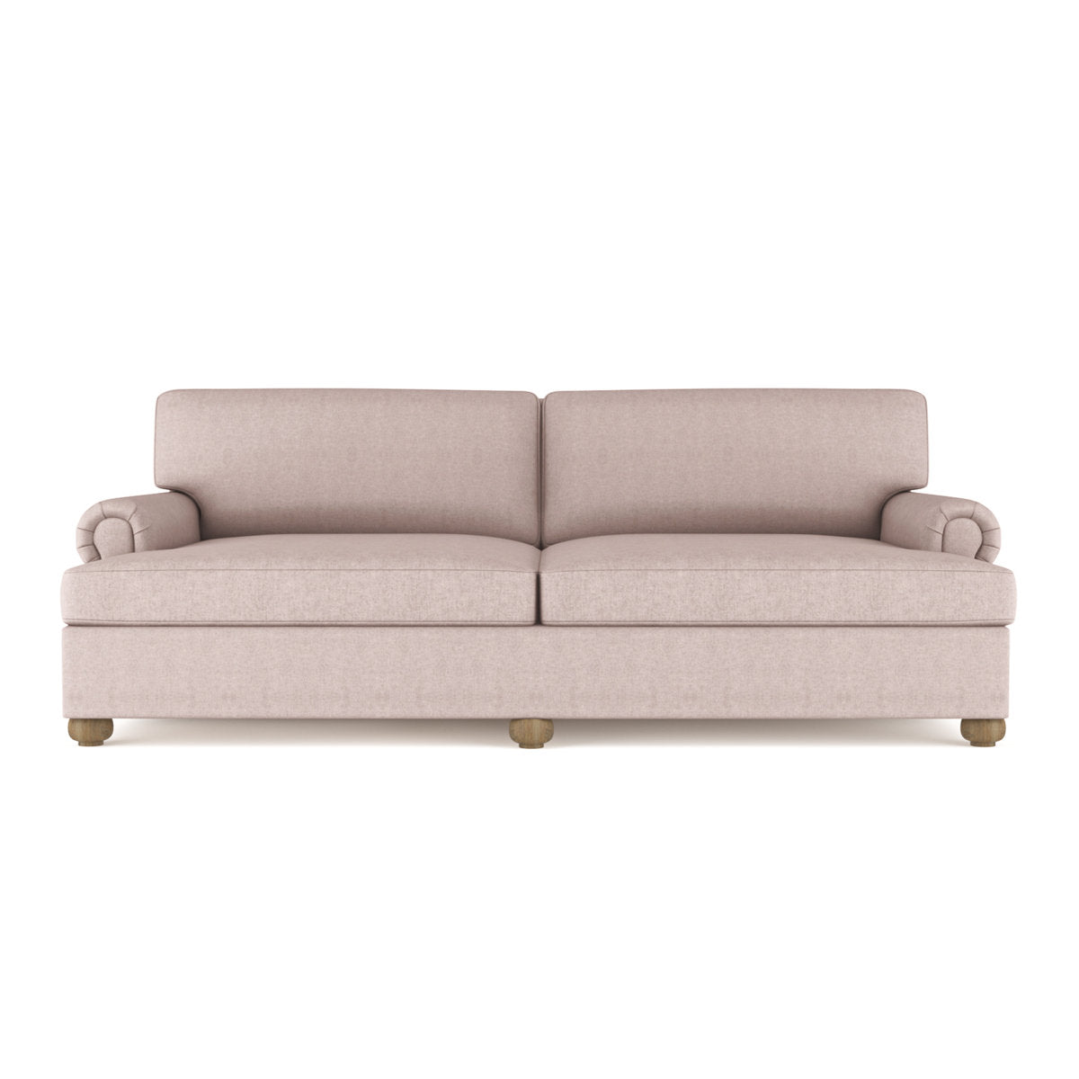 Leroy Rolled Panel-Arm Daybed with Bun Feet