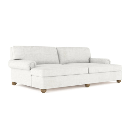 Leroy Rolled Panel-Arm Daybed with Bun Feet