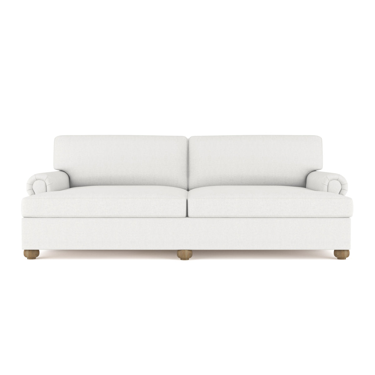 Leroy Rolled Panel-Arm Daybed with Bun Feet