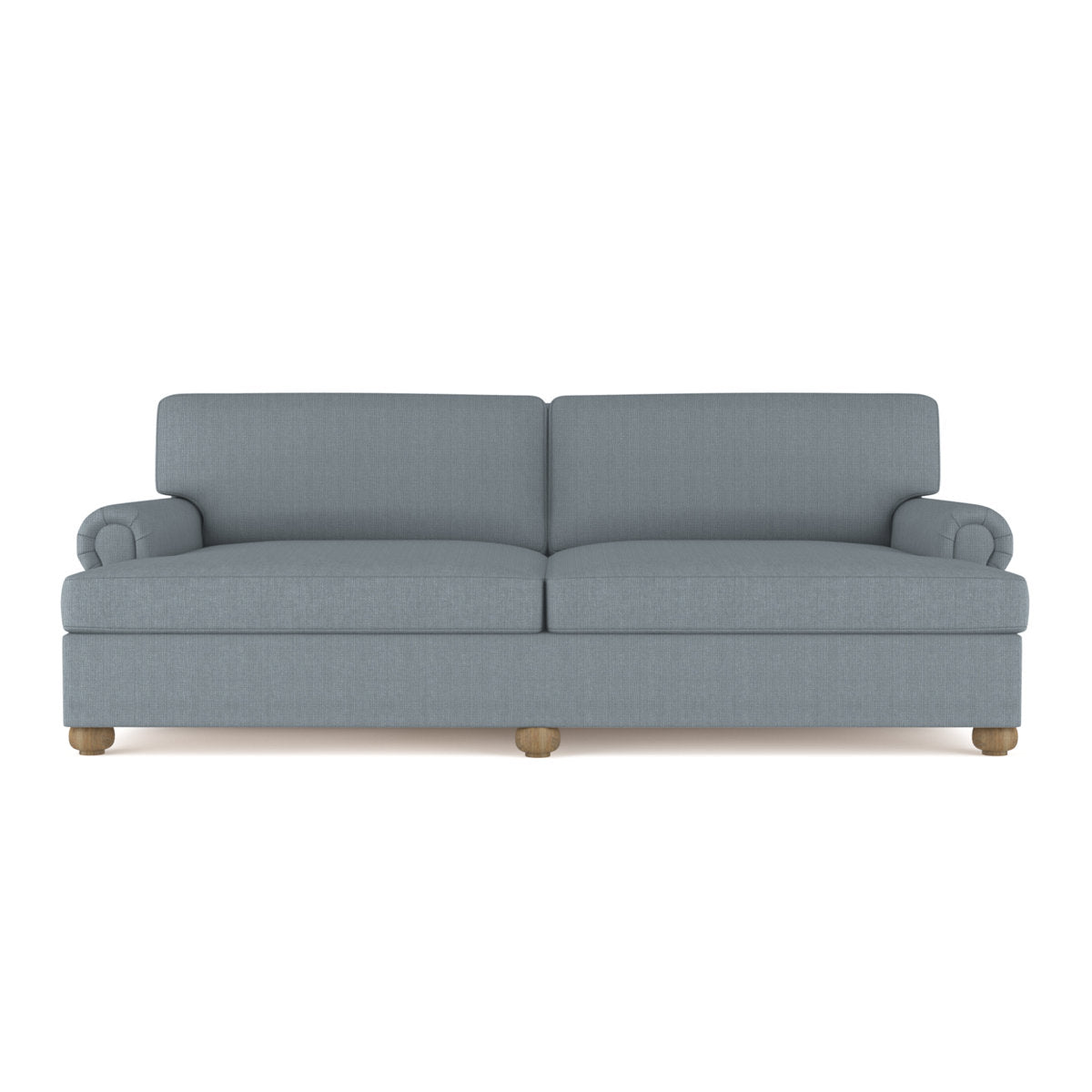 Leroy Rolled Panel-Arm Daybed with Bun Feet