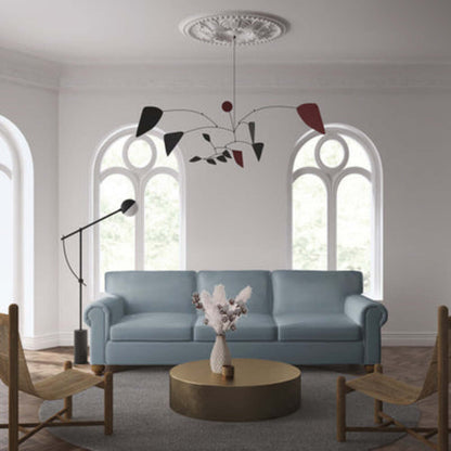 Leroy Rolled Panel-Arm Sofa with Bun Feet