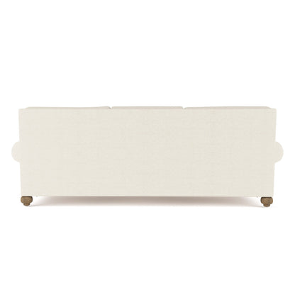 Leroy Rolled Panel-Arm Sofa with Bun Feet
