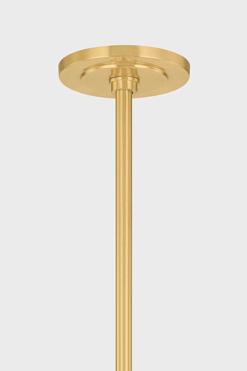 Levin Chandelier in Aged Brass