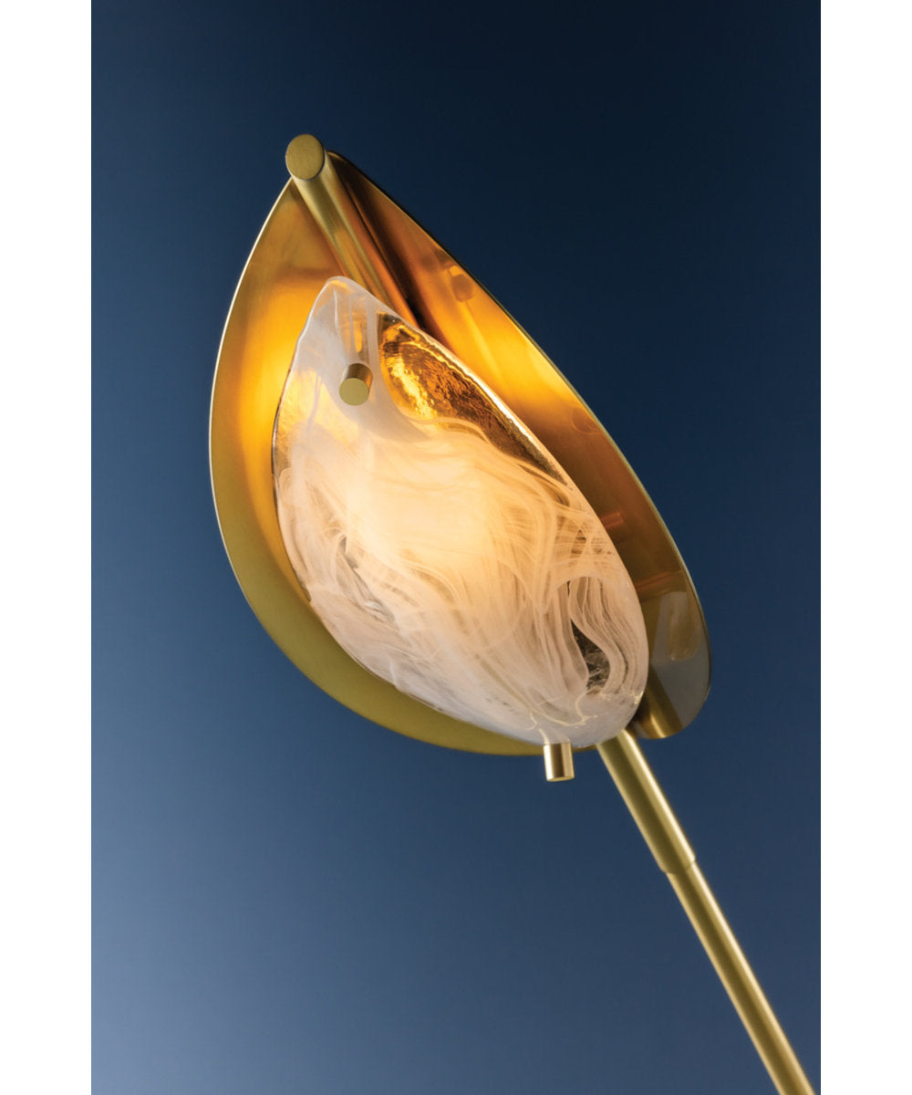 Levin Chandelier in Aged Brass