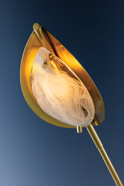 Levin Chandelier in Aged Brass