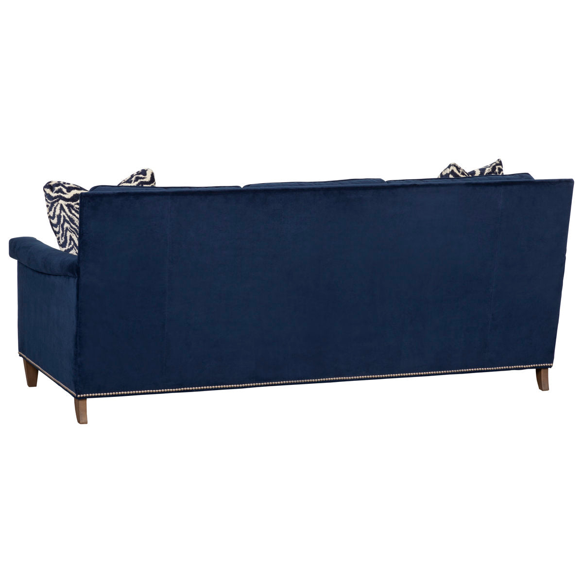 Libby Langdon 85.5" Genuine Leather Round Arm Sofa with Reversible Cushions