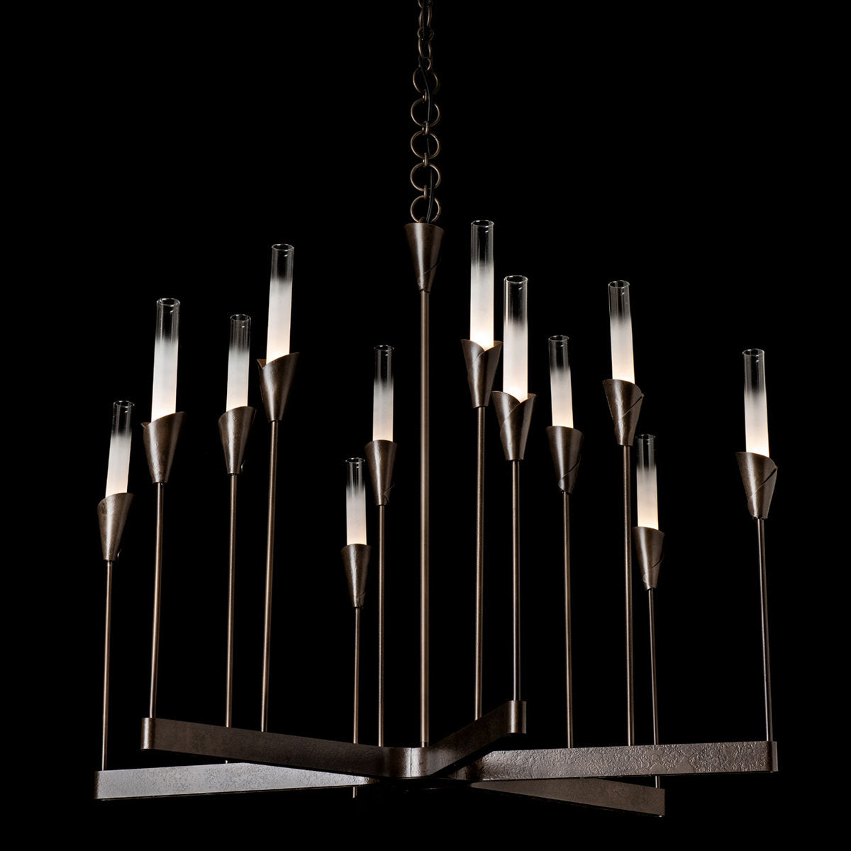 Lilium Chandelier - 12-Light - Vintage Platinum