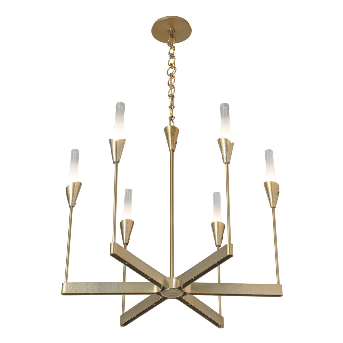 Lilium Chandelier - 6-Light - Dark Smoke