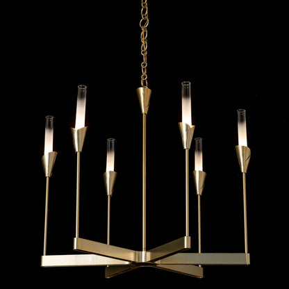 Lilium Chandelier - 6-Light - Dark Smoke