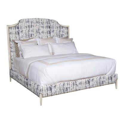 Lillet King Upholstered Low Profile Panel Bed