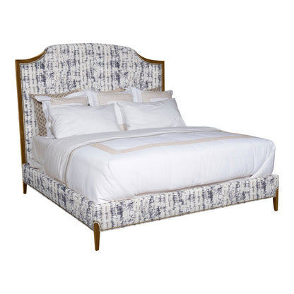 Lillet King Upholstered Low Profile Panel Bed