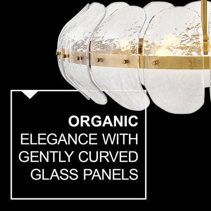 Lillia 9 - Light Steel Dimmable Chandelier