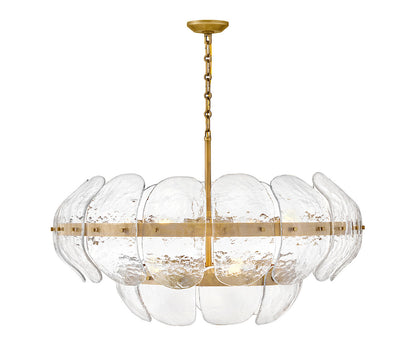Lillia 9 - Light Steel Dimmable Chandelier