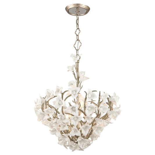 Lily 6 - Light Candle Style Geometric Chandelier