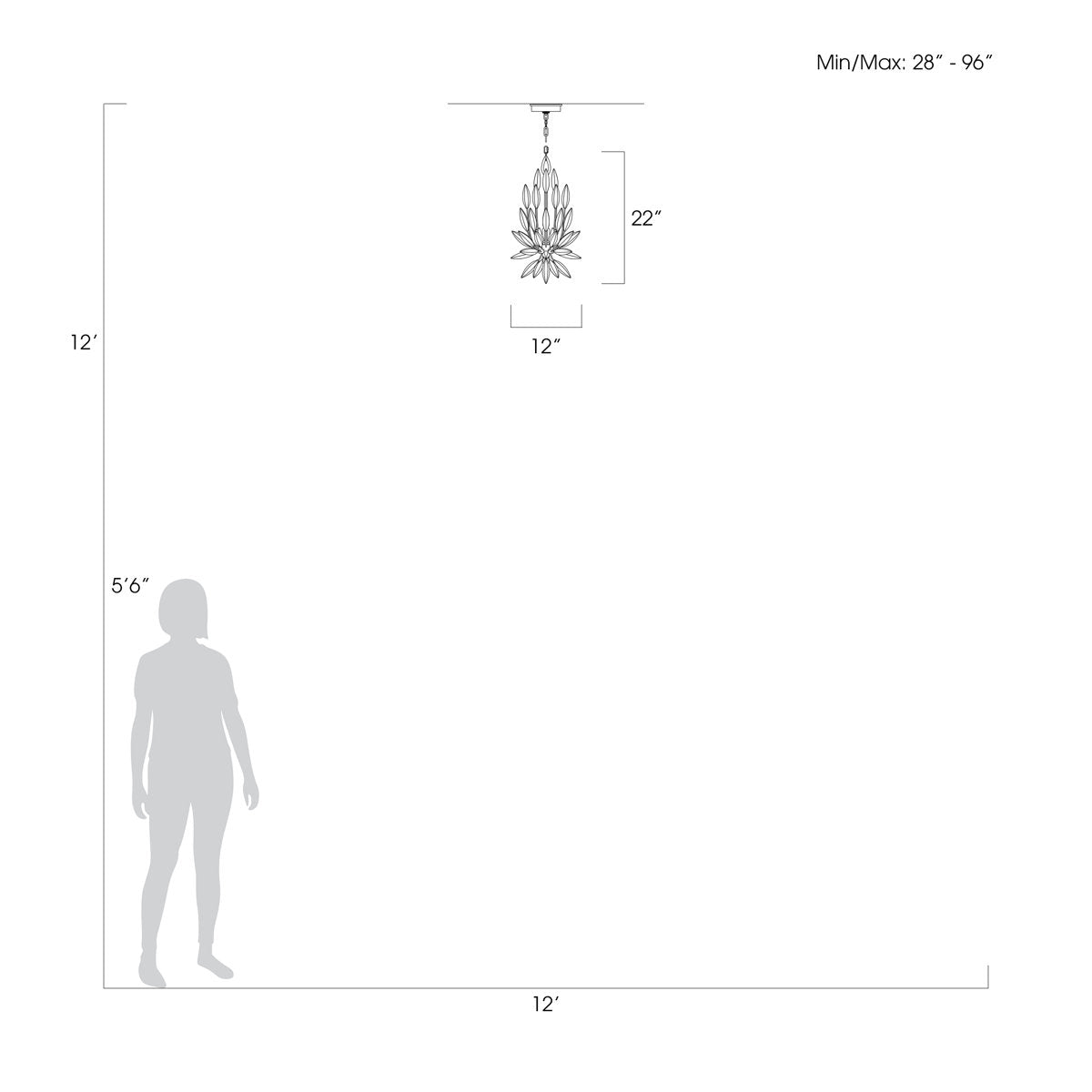 Lily Buds 3 - Light Chandelier