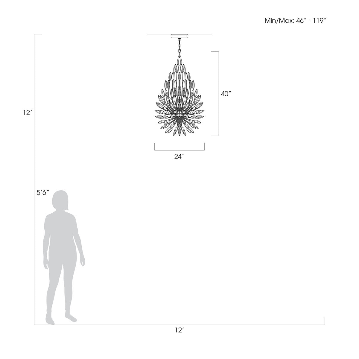 Lily Buds 7 - Light Chandelier