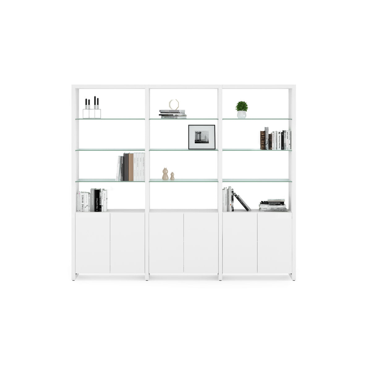 Linea 84'' H x 65'' W Standard Bookcase