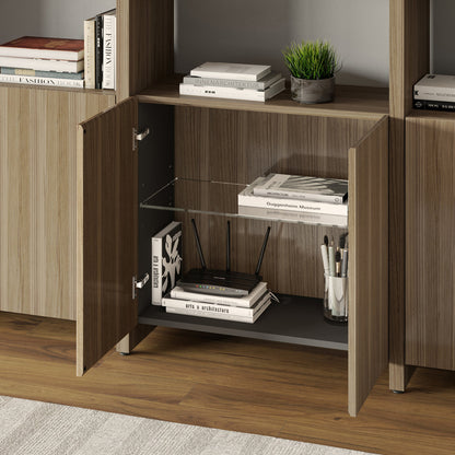 Linea 84'' H x 65'' W Standard Bookcase