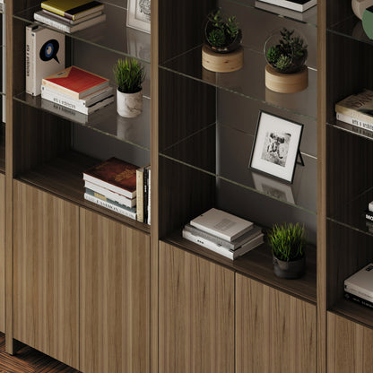 Linea 84'' H x 65'' W Standard Bookcase