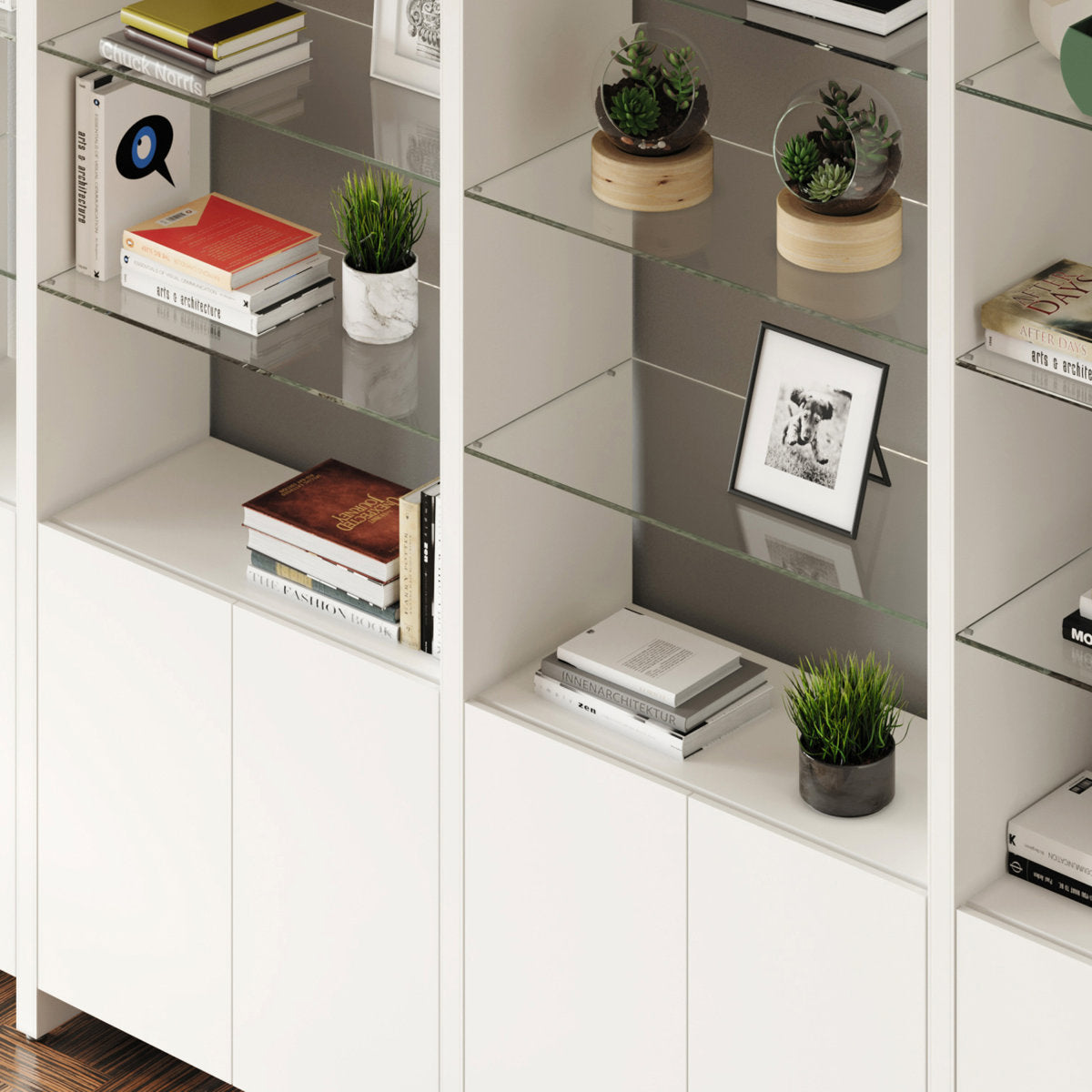 Linea 84'' H x 65'' W Standard Bookcase