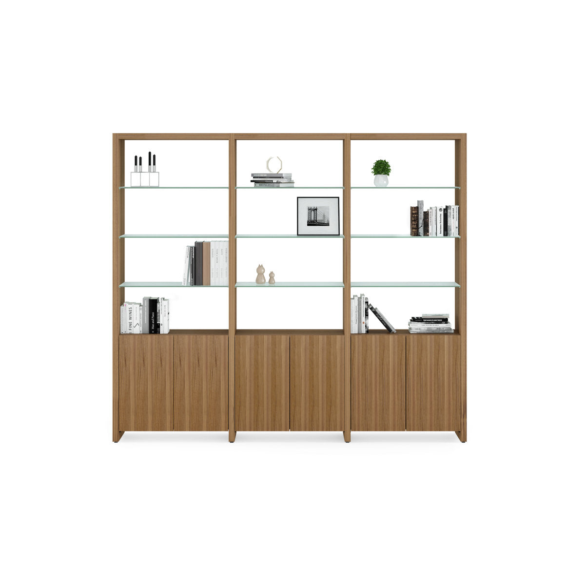 Linea 84'' H x 65'' W Standard Bookcase
