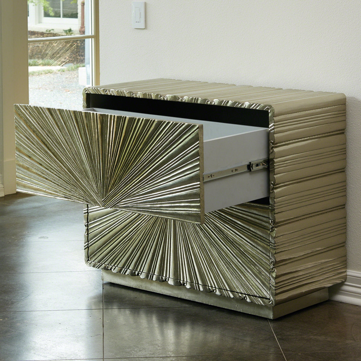 Linenfold Two-Drawer Chest
