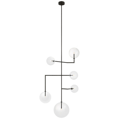 Linnea 6 - Light Metal LED Chandelier by AERIN