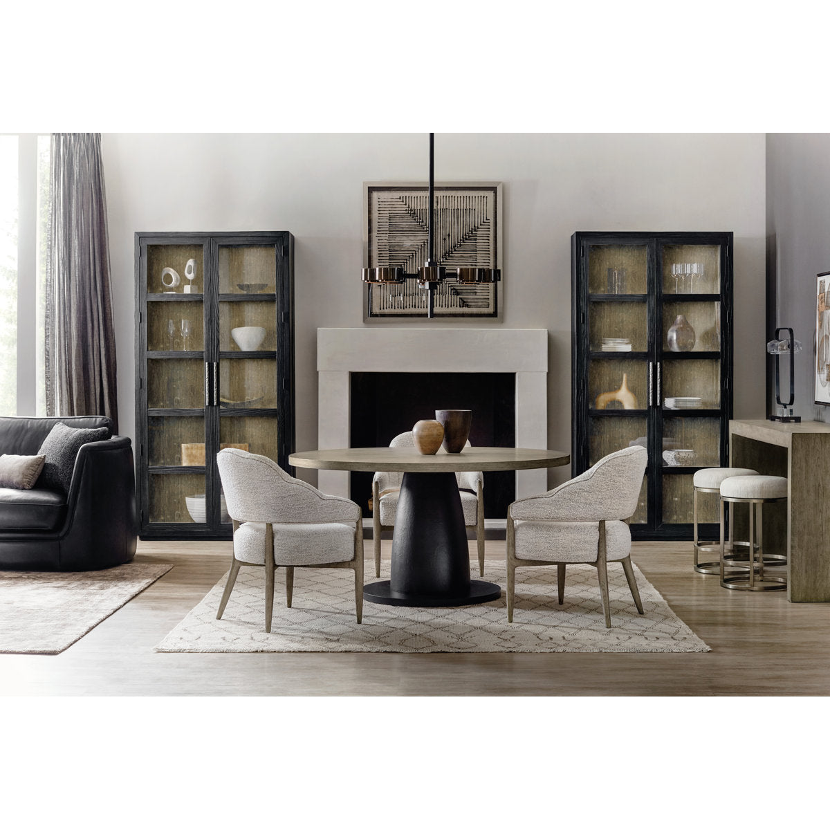 Linville Falls Lighted Curio Cabinet